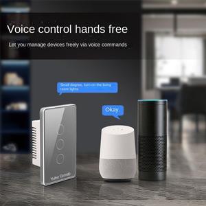 Wifi <span class=keywords><strong>Wireless</strong></span> App Fernbedienung Smart Switches Kompatibel mit Alexa Glass Touch Wall Panel Lichtsc halter