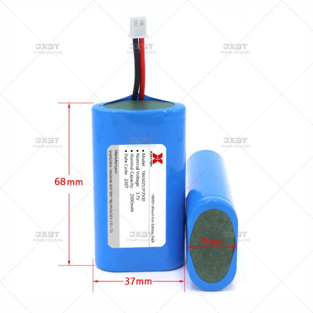 7.4v lítio íon bateria 2500mAh 18650 2S1P para produtos médicos