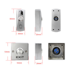 Sistema di controllo di accesso per serratura di sicurezza intelligente per montaggio superficiale in lega di zinco in metallo NO COM, interruttore a pulsante di uscita della porta - Product Image 6