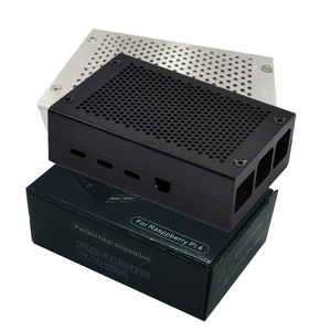 Raspberry Pi 4B алюминиевая сетчатая коробка Raspberry Pi 4-го поколения металлический корпус с охлаждающим вентилятором - Product Image 4