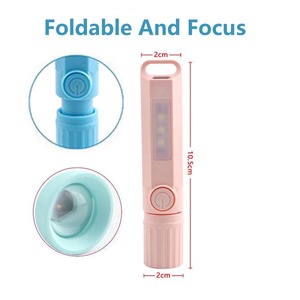 XJ-808 Mini Pocket <span class=keywords><strong>torchlight</strong></span> nhỏ Led Torch lumen cao có thể gập lại cắm trại zoomtorchlight với LED readlight Type-C sạc nhanh - Product Image 4