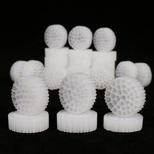100% bakire HDPE K1 K2 K3 K5 biyo taşıyıcı Waster su arıtma ve su ürünleri yetiştiriciliği için filtre ortamı MBBR medya - Product Image 4