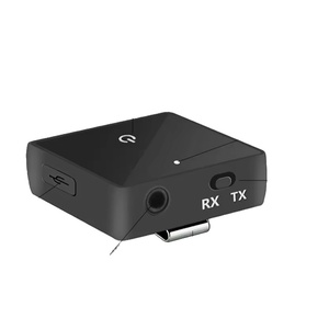 2合1蓝牙发射器接收器V5.2适配器，用于电视/汽车/电脑/MP3播放器对2台设备的音频辅助适配器 - Product Image 1