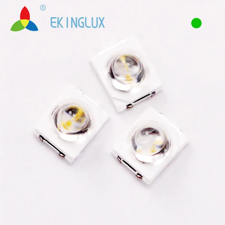 Ekinglux lentille led 2835 lentille dôme vert led 2835 smd led 0.2w 60mA 10000mcd