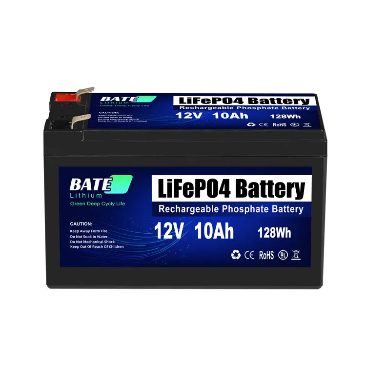 New Design Best Selling Lithium Iron Phosphate Battery 12v for Solar System Rv Electric Car Scooter Motorcycle Boat 12V 10Ah