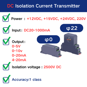 Din Rail DC 20-1000mA Leakage Current Isolation Transmitter Current <strong>Sensors</strong> DC Current Transducer - Product Image 3