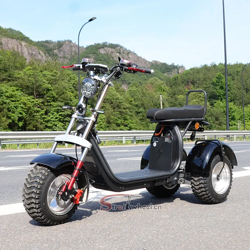 Gudang eu skuter listrik kuat dewasa citycoco kit konversi sepeda motor listrik sepeda motor skuter e