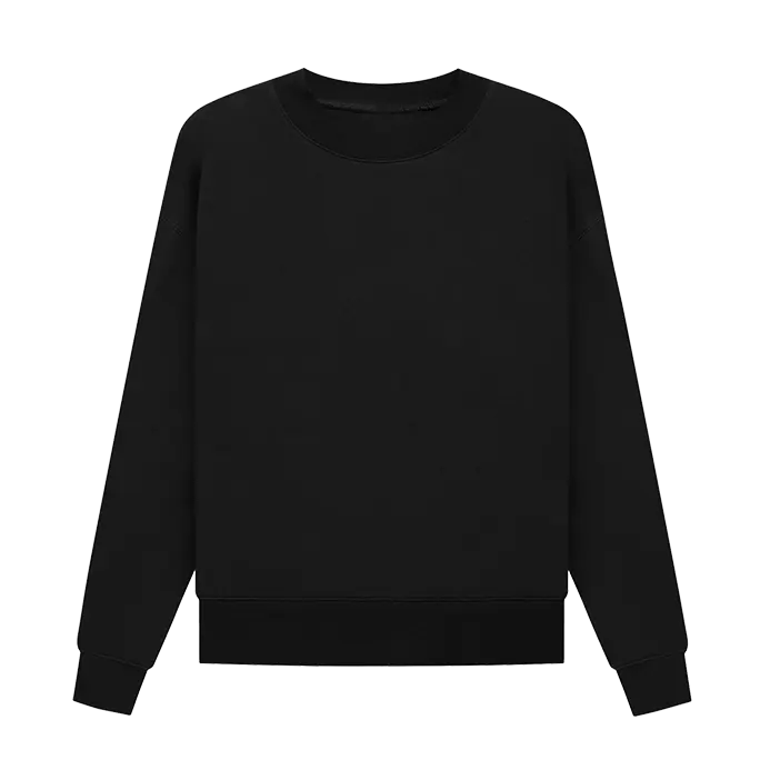 Kaus Pullover kasual bahu Drop ukuran Plus kualitas tinggi leher-o Sweatshirt ukuran besar Sweatshirt ukuran besar bahan French Terry Prancis 100%