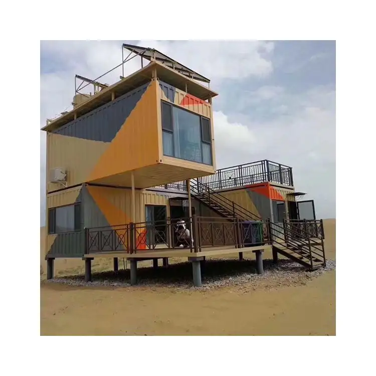 Özel ticari demonte ev hafif çelik yapı prefabrik ev genişletilebilir konteyner ev