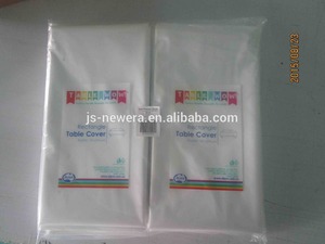 婚宴用花式塑料一次性餐桌罩家用圆形长方形户外提花图案 - Product Image 2