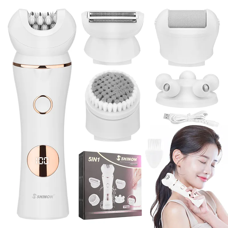 Suttik SH-28 6 Intelligent Design Five in One Multi functional Hair Removal Devices Electric Rechargeable Hair Removal Devices