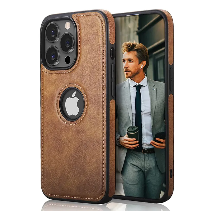 Capa de silicone para iphone 13 pro max, capinha fashion de luxo feita em couro, para modelos iphone 11, 12, 13, 14