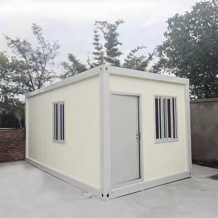 Modular Prefabricated Steel Container House Mediterranean-Style Temporary Residence Sandwich Panels for Outdoor Courtyard Use