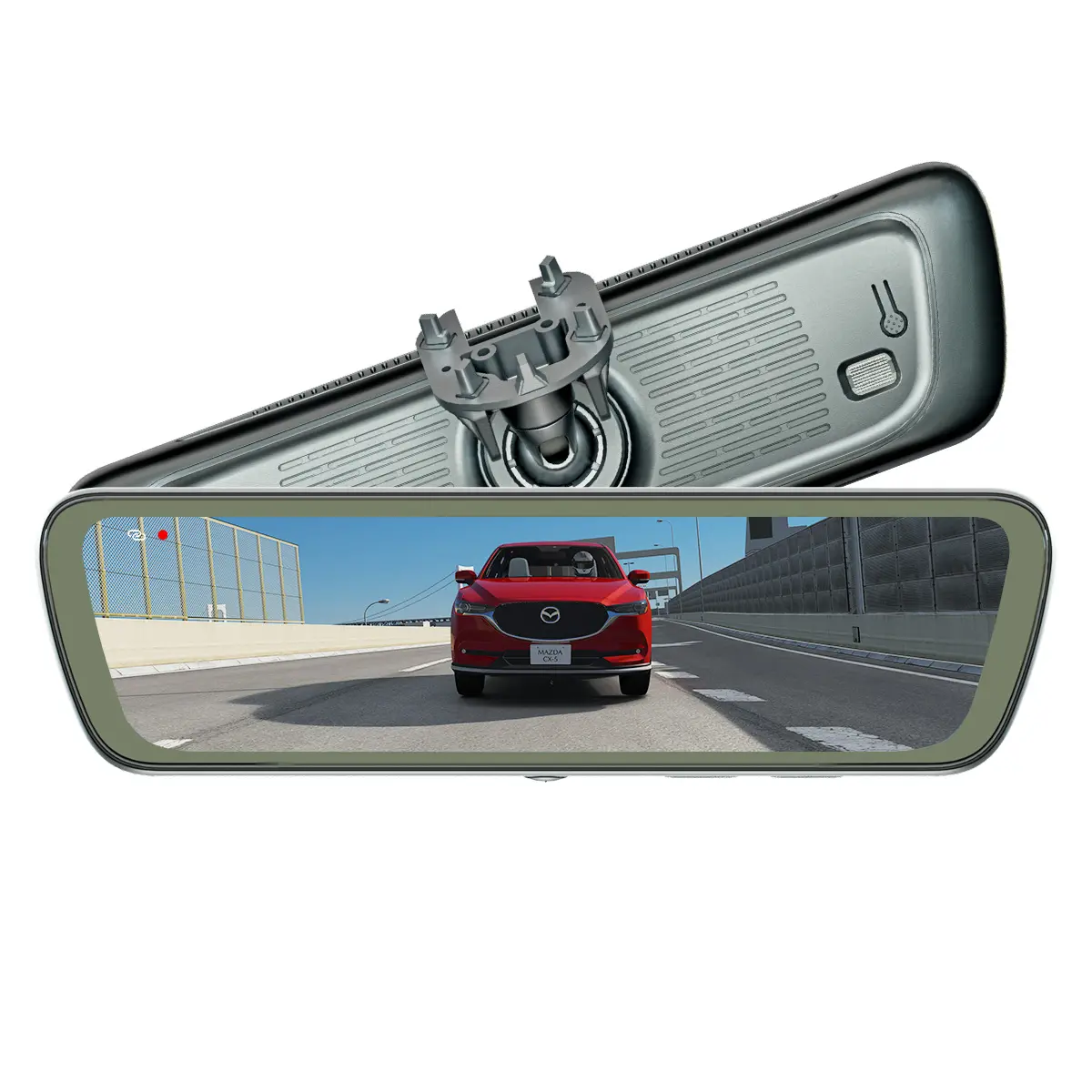 Cámara de salpicadero de retrovisor de tipo separado con WiFi Sinjet, cámara de coche ancha de 1080P, cámara de salpicadero de espejo H6 de pantalla completa de 9,35 pulgadas para Mazda