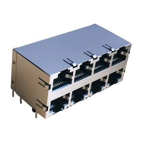 Manyetik olmadan LED 8P8C modüler jack yığılmış <span class=keywords><strong>2x6</strong></span> RJ45 soket