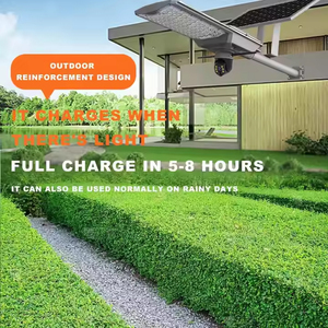 Высококачественный уличный водонепроницаемый Ip65 500 Вт 800 Вт 1000 Вт ночной Автомобильный датчик сплит Солнечный уличный свет с камерой видеонаблюдения 4 г - Product Image 4