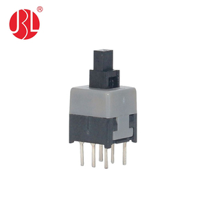 8,5x8,5mm DPDT-Druckknopf schalter durch Loch Vertikal halterung 2 P2T Taktiler Schalter für das PCB-Schweißen - Product Image 5
