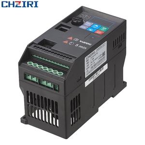 Chziri 0.75kw 4.5a שחור שלב יחיד 220v מנוע inverter משתנה מנוע