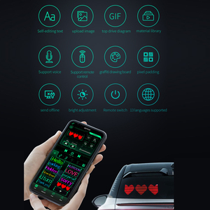 Led per App di controllo del cartello flessibile Usb Led per auto insegne programmabili messaggio a scorrimento personalizzato Display digitale a Led pannello matrice a Led - Product Image 4