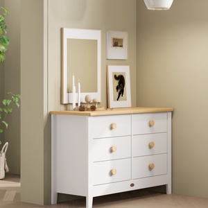 Boori Nursery Đồ Nội Thất Chuyển Đổi 3 Trong 1 Bằng Gỗ Ốc Đảo Hình Bầu Dục Cot Bé <span class=keywords><strong>Crib</strong></span> Phổ 6 Ngăn Kéo Ngực Natty Lưu Trữ Changer - Product Image 6