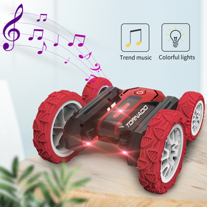 合金自動車360度摩擦車ラジコン車両回転ライトおもちゃ2.4Ghz Led 4Wd Rcスタントカーダブルサイド男の子用 - Product Image 2