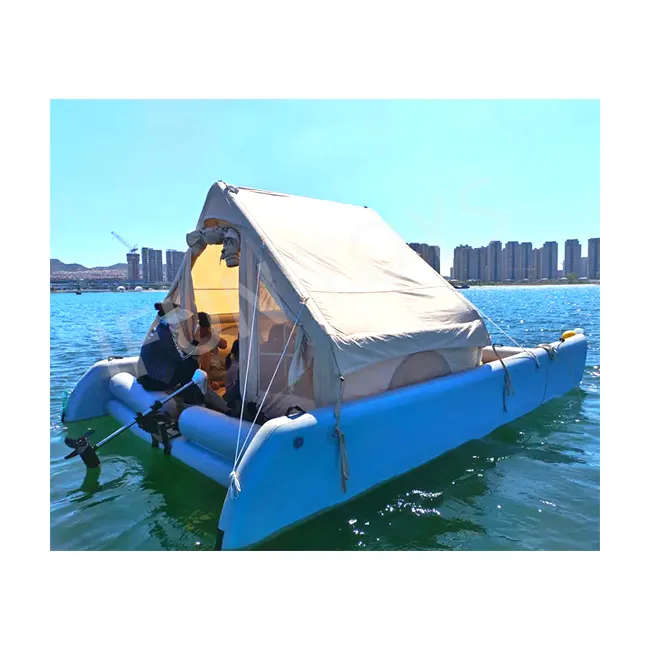 Портативный катамаран лодка Китай надувной дом лодка капля стежка каяк лодка надувная Рыбалка Каноэ