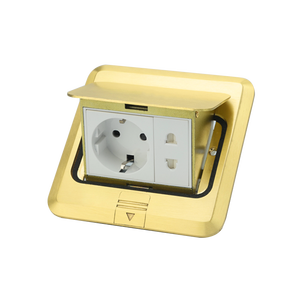 Presa da pavimento USB italiana 16A presa di corrente italiana calibro con doppia USB + spina desktop di rete di ricarica di tipo c - Product Image 6