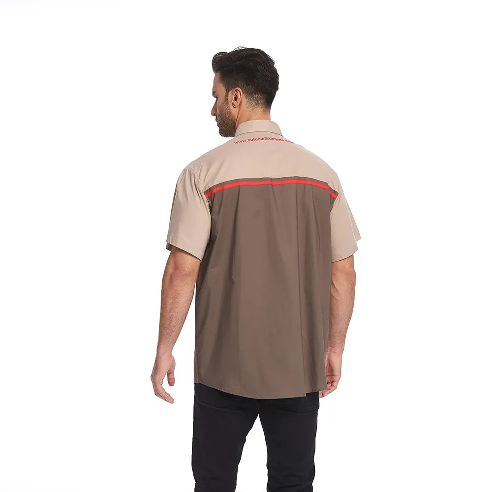 Camisa de talla grande para hombres, uniforme de conductor de Taxi con logotipo personalizado, UPS, DHL, ropa de trabajo de algodón, verano, disponible