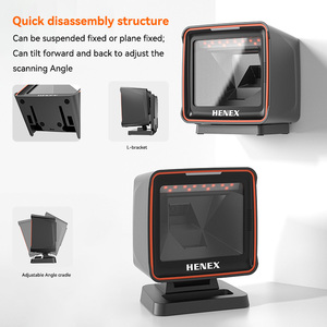 Henex NEW Desktop 1D 2D QR <strong>Code</strong> Scanner Omnidirectional LED Light <strong>Source</strong> Reader for <strong>Android</strong> &amp; Linux Corded - Product Image 3