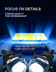Gpne เครื่องฉายภาพ LED แบบ Bi 2นิ้ว52W 3นิ้ว, ความสว่าง G3เลนส์สำหรับติดรถยนต์ไฟ LED ไฟหน้ารถ3.0 LED เลนส์โปรเจคเตอร์ - Product Image 5