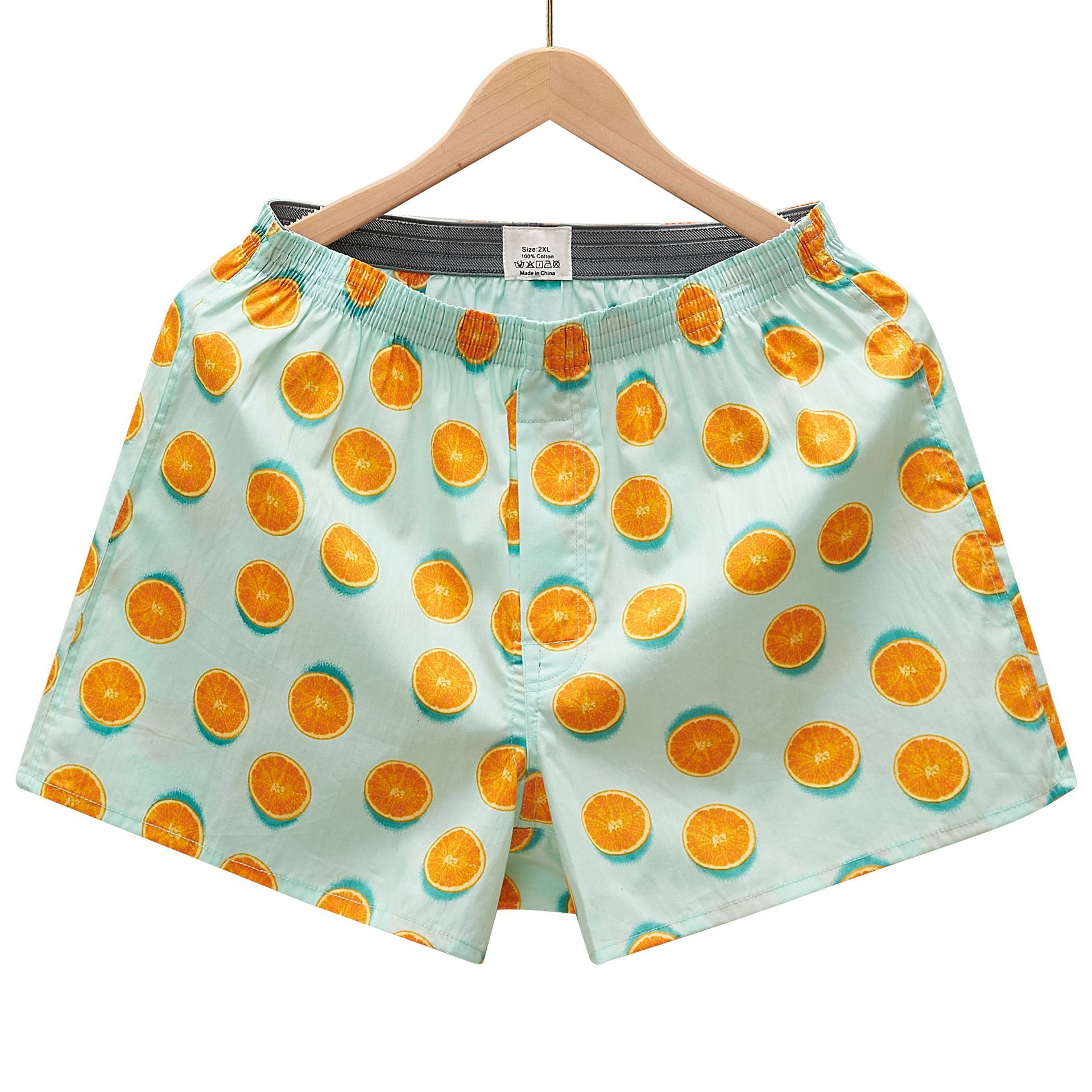 Imprimé vert clair-orange