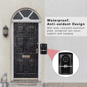 Timbre de vídeo inteligente con cable, Monitor interior, puerta, teléfono, intercomunicador, cámara exterior a prueba de lluvia, sistema de Control de acceso de seguridad para el hogar - Product Image 5