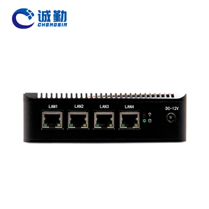 Intel Celeron J4125 J1900 Nano Mini PC Thin Client Atom E3845 4 puertos Ethernet RS232 X86 Linux Router de escritorio sin ventilador Mini PC - Product Image 1