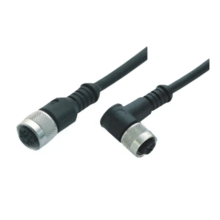 Fabrieksensor Actuator Elektrische Draad Connector Pvc/Pur Mannelijke Ip67 Waterdichte Kabel 4 Pin A B D Code Conector M12