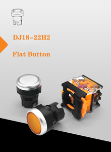 Großhandel selbstsicher nde Drucktasten schalter kein NC-Druckknopf schalter Flachkopf-Design für Maschinen start arbeiten - Product Image 3