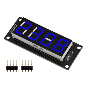 TM1637モジュール0.56 "0.56インチ7セグメントデジタルディスプレイチューブ4桁LEDモジュールボード赤緑青白 - Product Image 1