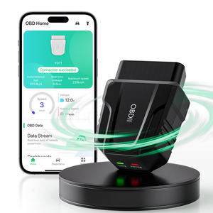 FCC CE RoHS Voll zertifizierter V011-Alarm Fahrzeugs icherheit Kfz-Diagnose code leser Drahtloser Bluetooth-Obd2-Scanner