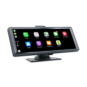 4K çift kamera büyük ekran ultra yüksek piksel pano araba Video Gps navigasyon kablosuz Carplay/Android oto ADAS ile