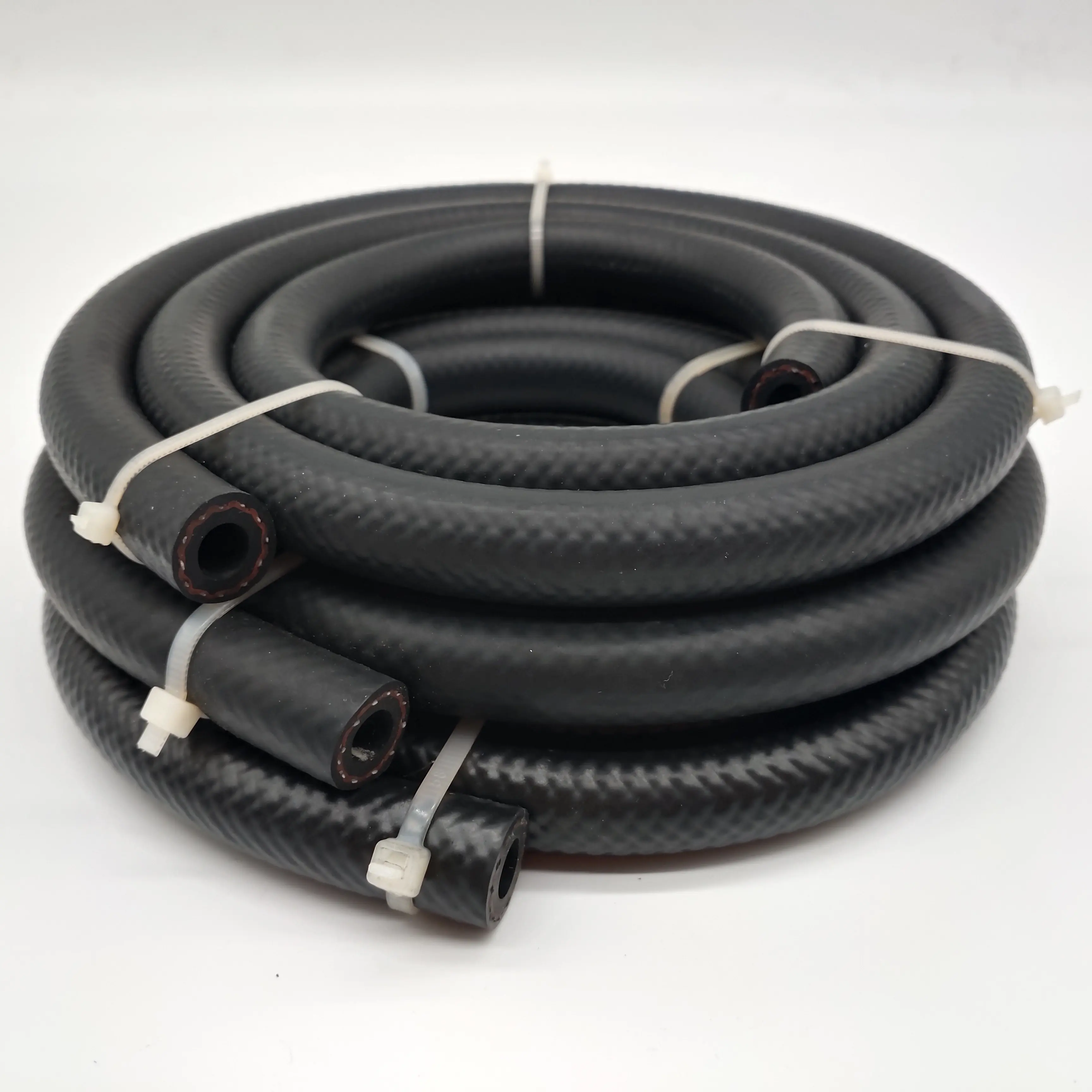High pressure smooth surface PSI 300 hydraulic rubber NBR braided oil hose 1/2" 1/8'' 5/16" 3/8" sizes for fuel /cooling system