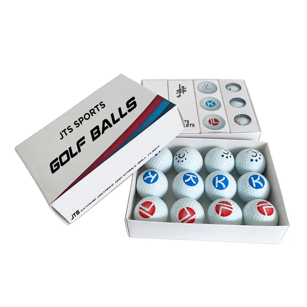 Pro tur Golf topu logo baskılı kozmetik kapları topları ve kutuları