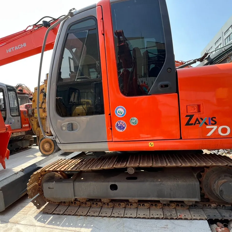 Sử dụng Hitachi zx70 máy xúc xây dựng máy xúc 7 tấn bánh xích máy 7 t zx70-6 Crawler với lưỡi ZX 70 để bán Hitachi