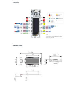 0,91 Zoll blaues Display OLED 128 X32 Weiß CP2104 Esp8266 Wifi-Modul/Esp 8266 Development Board - Product Image 5