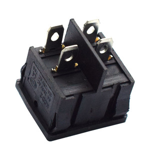 ワンストップ購入カスタムスクエアロッカースイッチKCD2-502ピン2列ブラックデュアル双方向ロッカースイッチ - Product Image 4