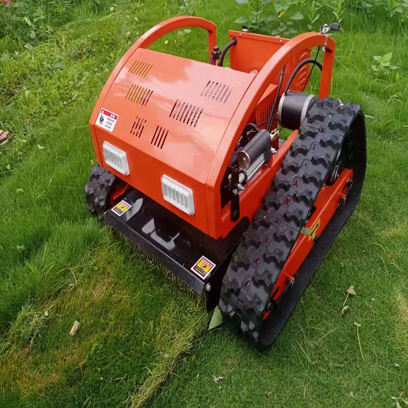Robot Mini ATV Pengendali Jarak Jauh, Robot Bajak Salju Pintar Mesin Pemotong Rumput untuk Dijual