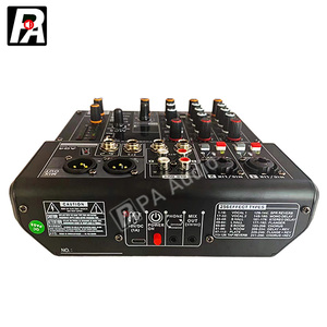 Mezclador de audio Entrada de 4 canales 2 Salida estéreo Consola de mezcla profesional USB - Product Image 3
