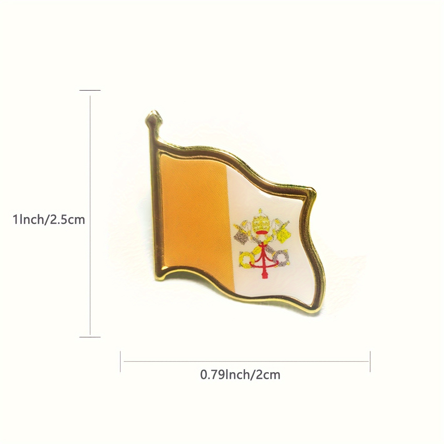 Broche drapeau du Vatican