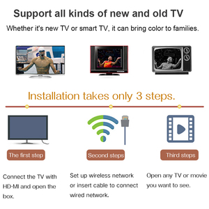 กล่อง9.0แอนดรอยด์อัจฉริยะทีวี4GB + 32GB ความจำ2.4GHz WIFI H6 quadcore A53รีโมทคอนโทรล Android TV Box - Product Image 4