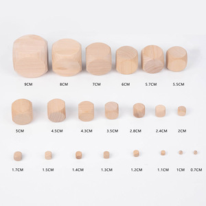 קוביות עץ ריקות מעוגלות 1 בלוקים מרובעים מרובע לא גמור 25 מ "מ קוביות עץ קטנות עם פינות עגולות לפרוייקטים - Product Image 3