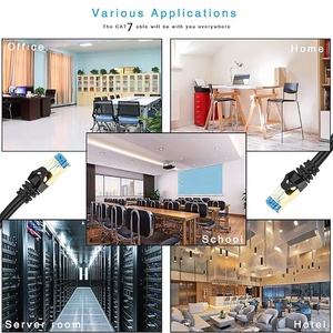 Cat 7สายต่ออินเทอร์เน็ตสายเคเบิล RJ45เครือข่ายคอมพิวเตอร์สายเคเบิลอีเทอร์เน็ต CAT 7 Cat7เราเตอร์1เมตร - Product Image 6