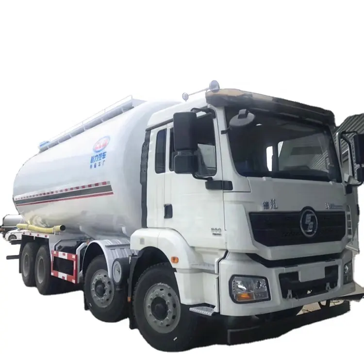 Famosa marca de China Shacman 8x4 28cbm capacidad seca a granel polvo de cemento camión